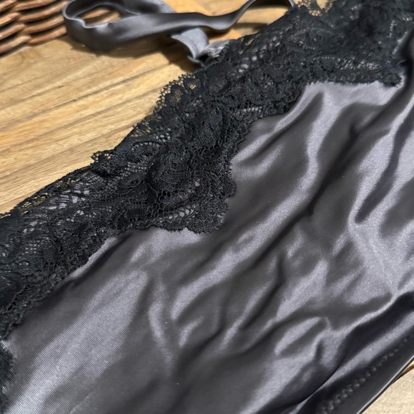 SKIMS Black Satin Bikini Set - Picture 6 of 12